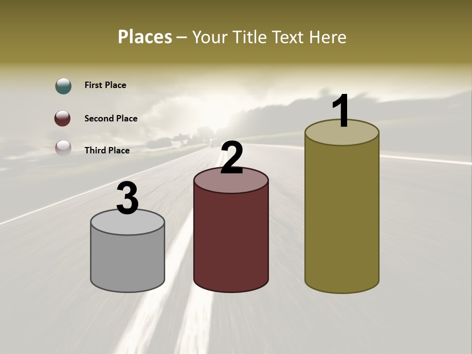 Countryside Model Cloudy PowerPoint Template