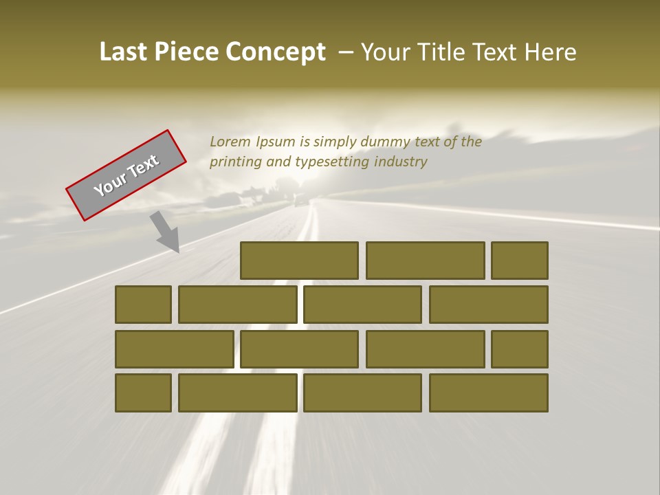 Countryside Model Cloudy PowerPoint Template