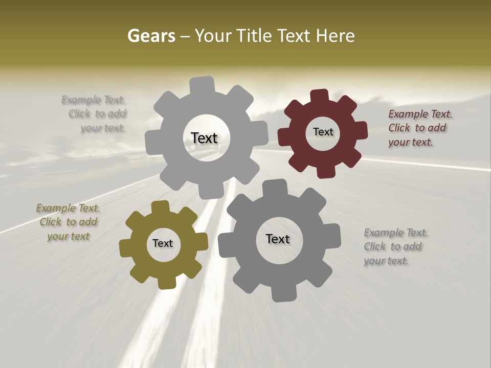 Countryside Model Cloudy PowerPoint Template