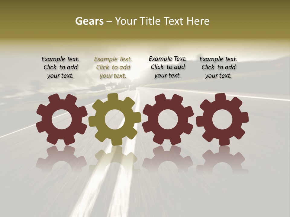 Countryside Model Cloudy PowerPoint Template