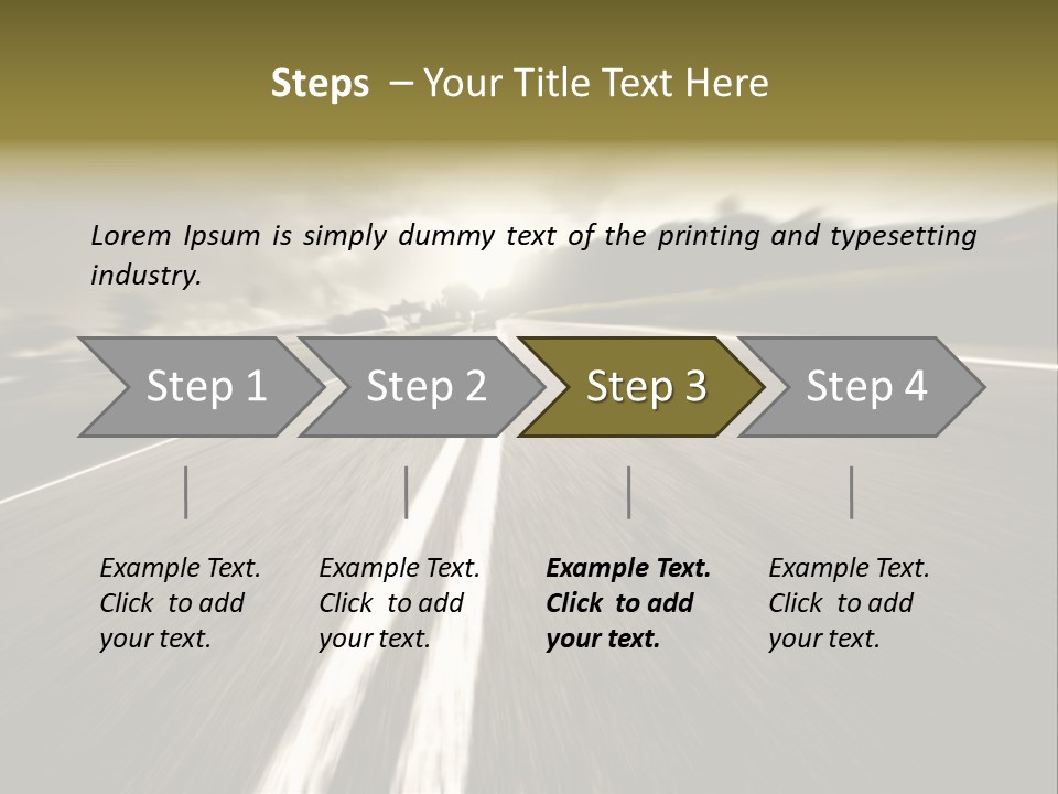 Countryside Model Cloudy PowerPoint Template