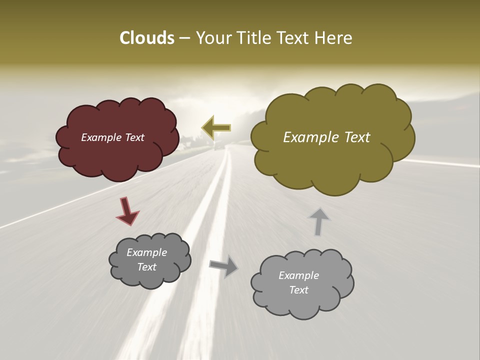 Countryside Model Cloudy PowerPoint Template