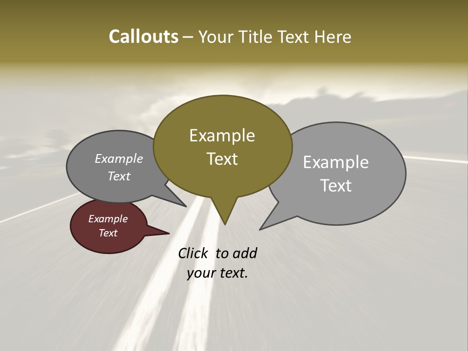 Countryside Model Cloudy PowerPoint Template