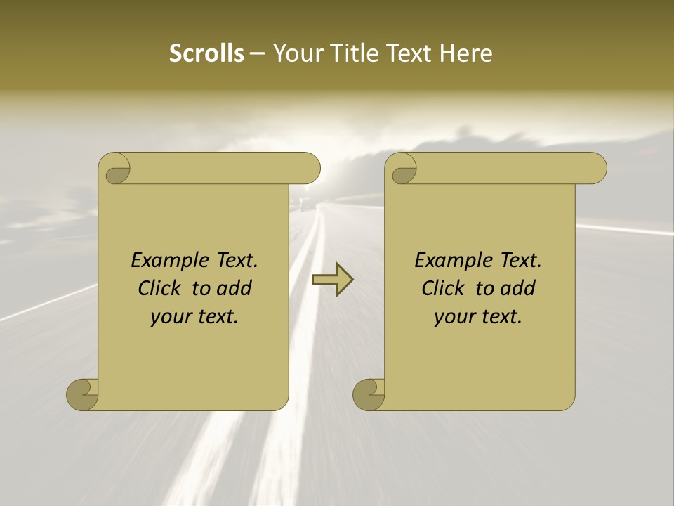 Countryside Model Cloudy PowerPoint Template