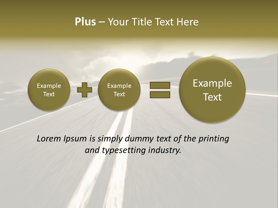 Countryside Model Cloudy PowerPoint Template