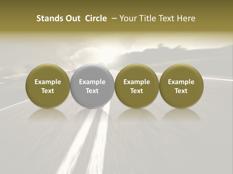 Countryside Model Cloudy PowerPoint Template