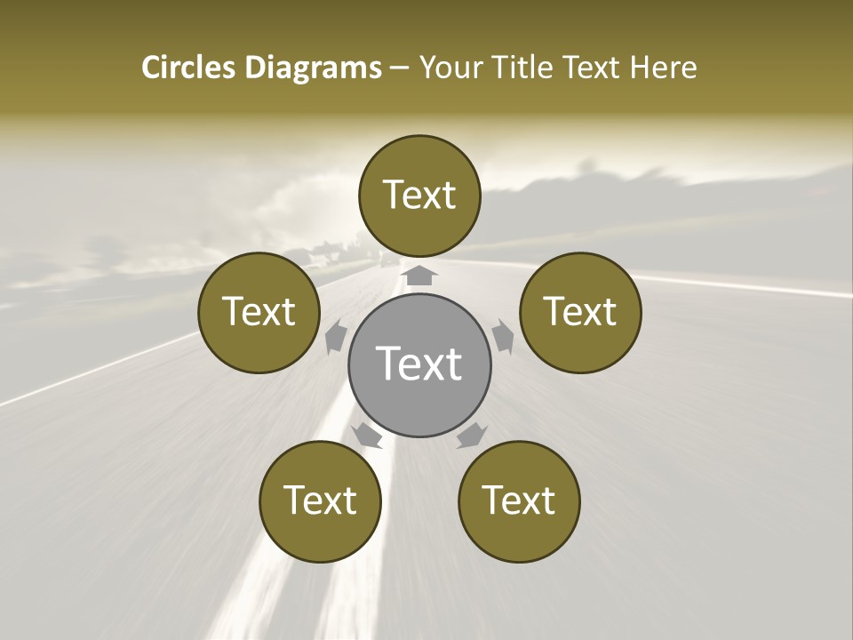 Countryside Model Cloudy PowerPoint Template
