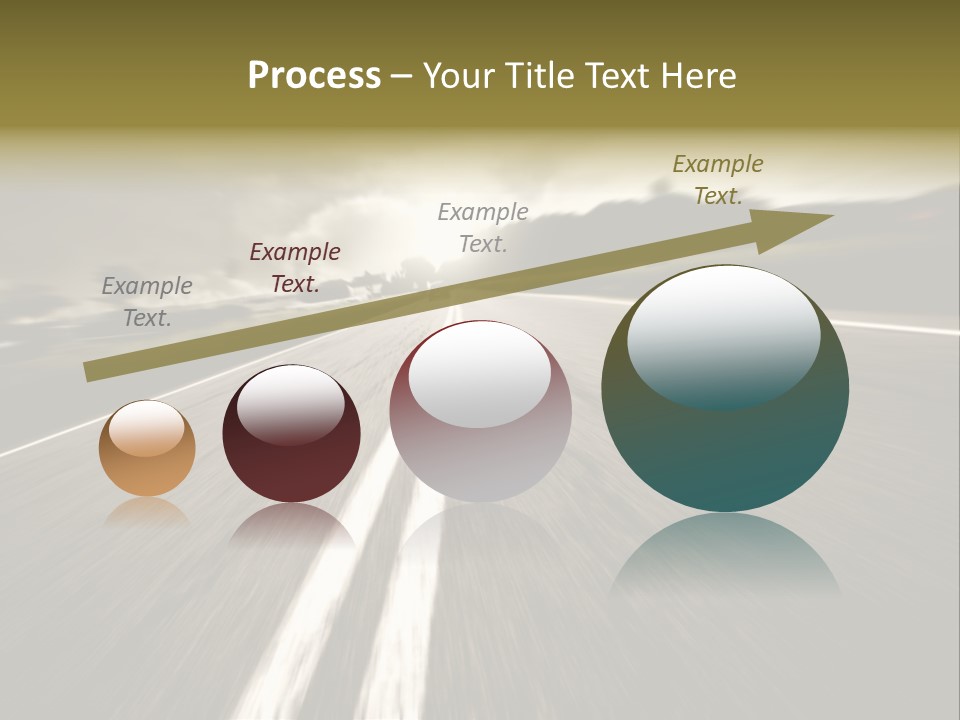 Countryside Model Cloudy PowerPoint Template