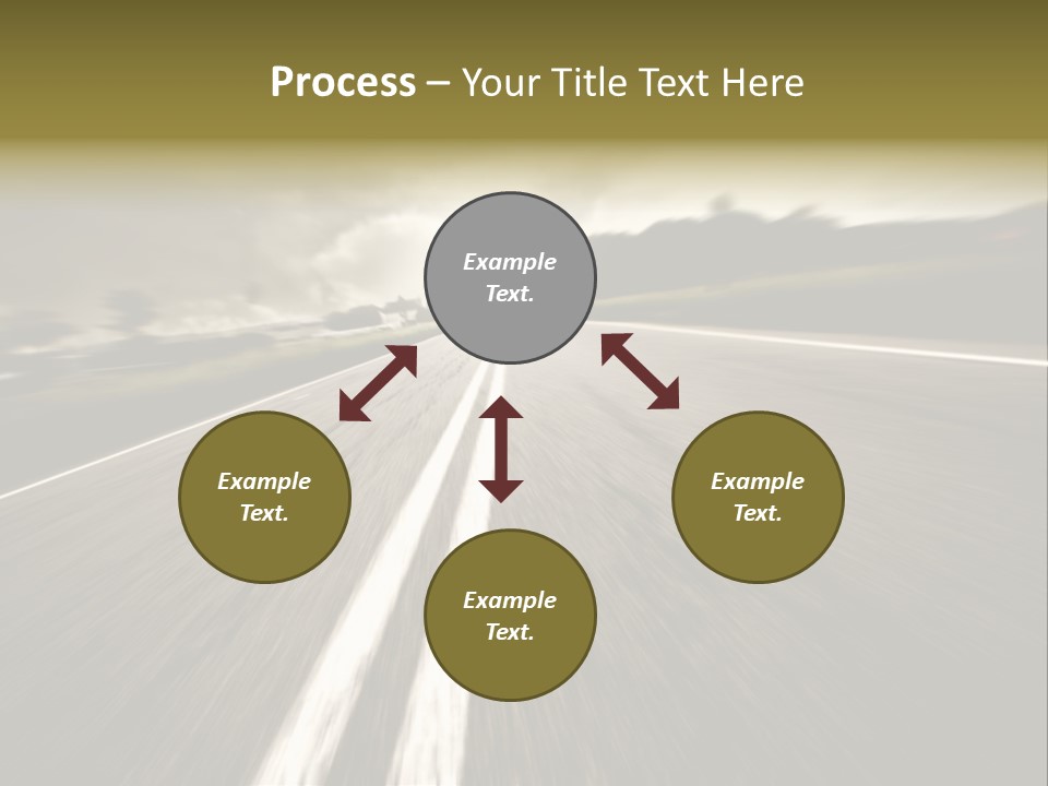 Countryside Model Cloudy PowerPoint Template