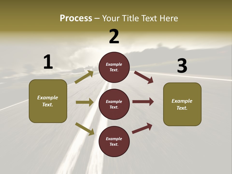 Countryside Model Cloudy PowerPoint Template