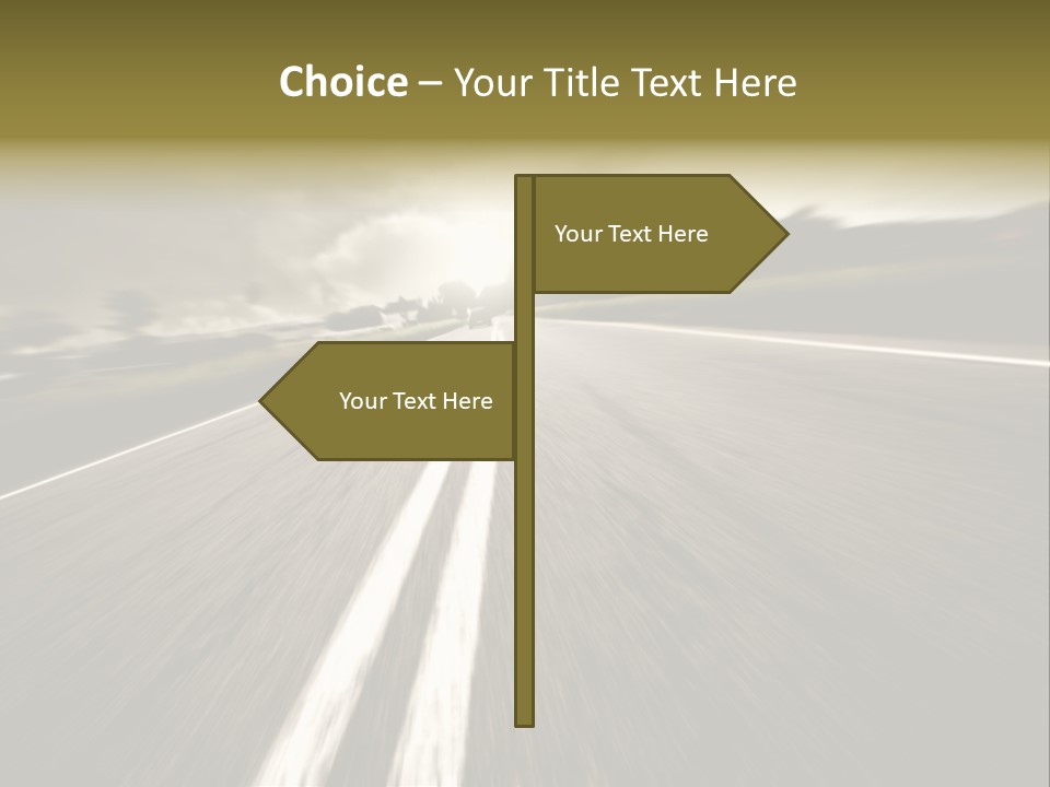 Countryside Model Cloudy PowerPoint Template