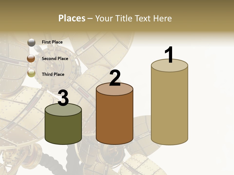 Robot Flower Technical PowerPoint Template