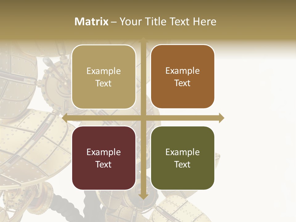 Robot Flower Technical PowerPoint Template