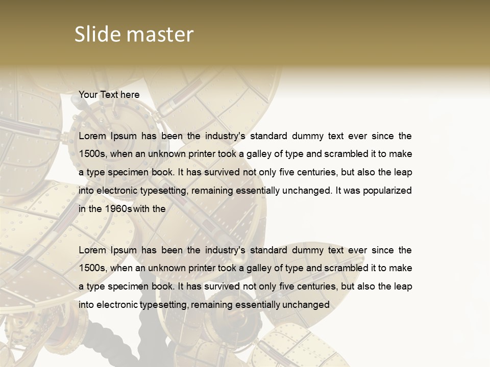 Robot Flower Technical PowerPoint Template