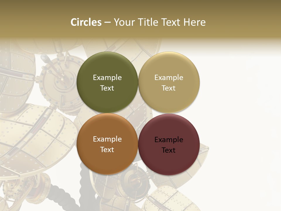 Robot Flower Technical PowerPoint Template