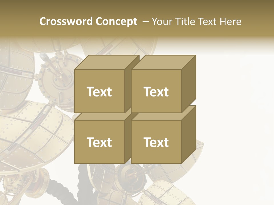 Robot Flower Technical PowerPoint Template