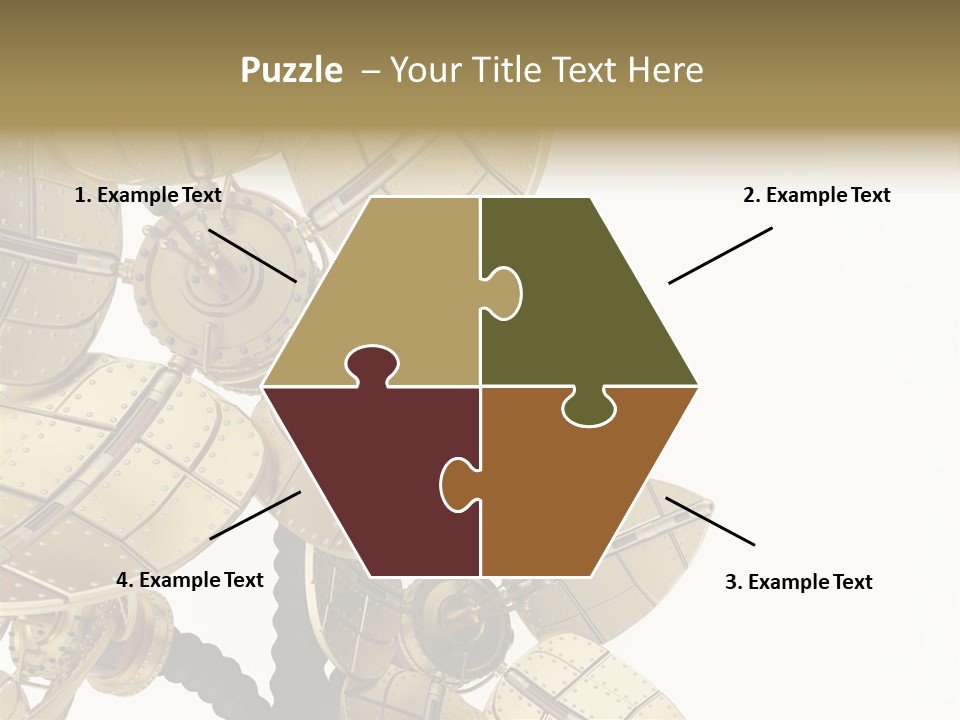 Robot Flower Technical PowerPoint Template