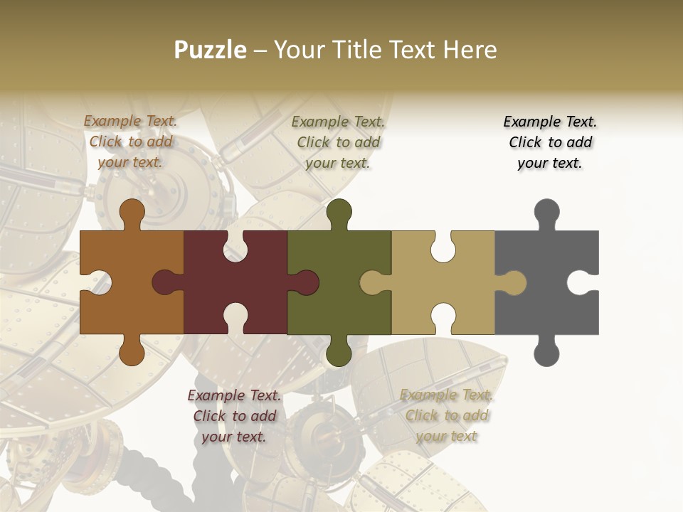 Robot Flower Technical PowerPoint Template