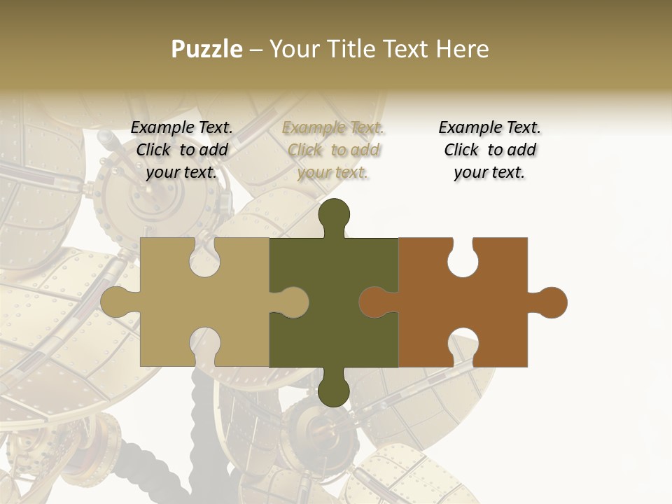 Robot Flower Technical PowerPoint Template