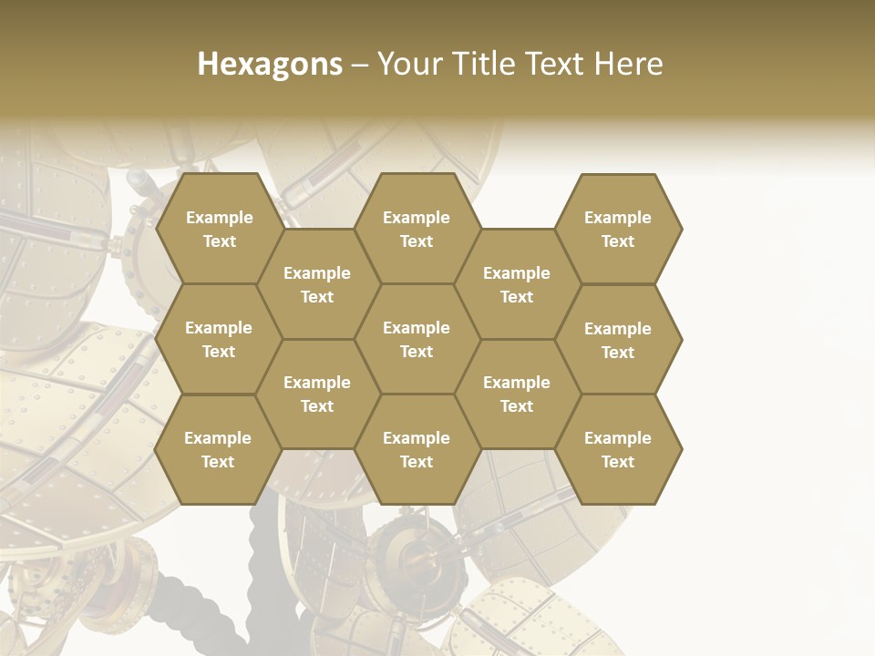 Robot Flower Technical PowerPoint Template