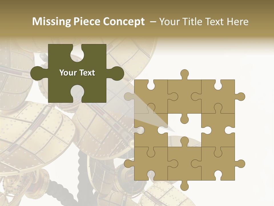 Robot Flower Technical PowerPoint Template