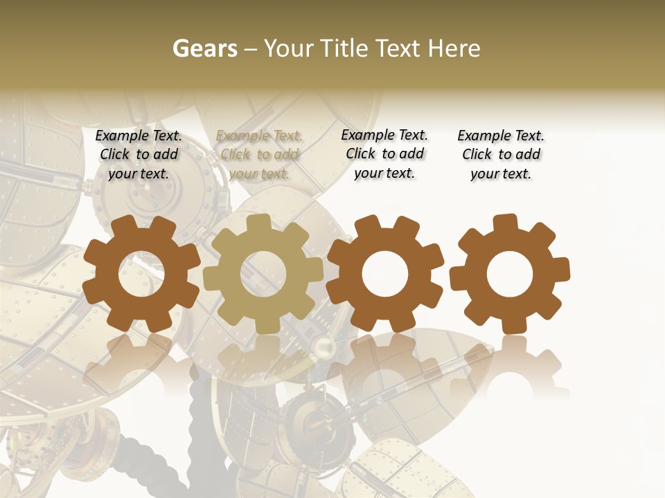 Robot Flower Technical PowerPoint Template