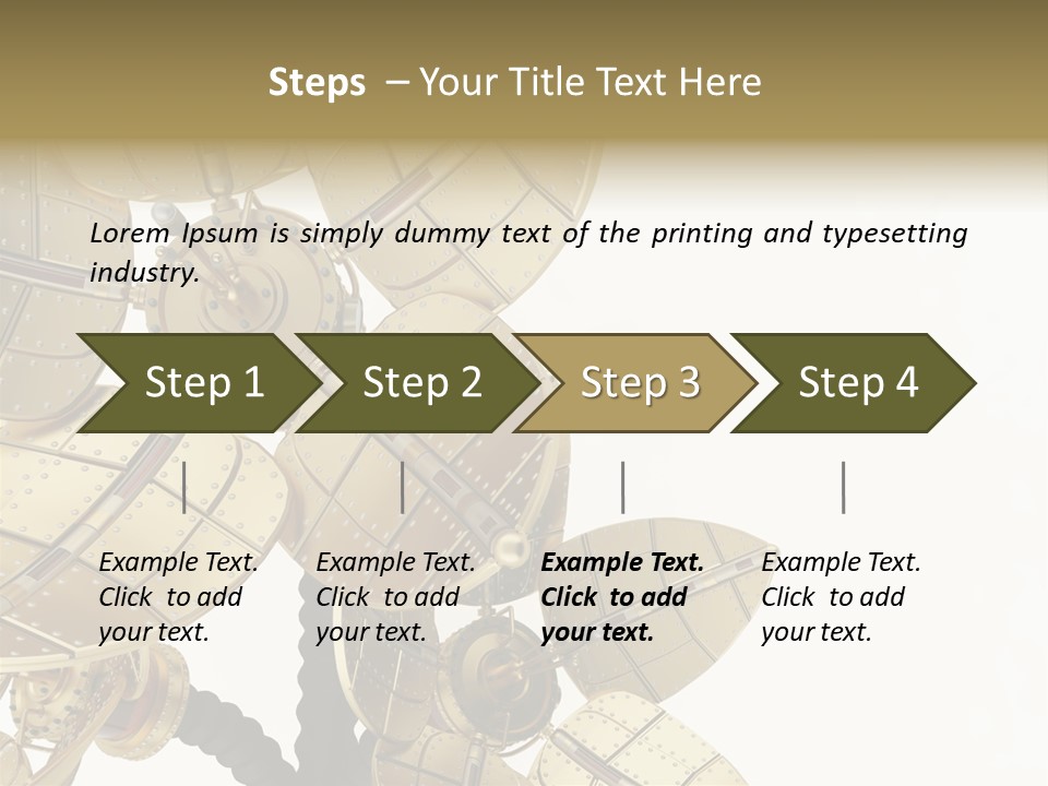 Robot Flower Technical PowerPoint Template