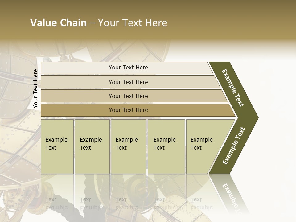 Robot Flower Technical PowerPoint Template