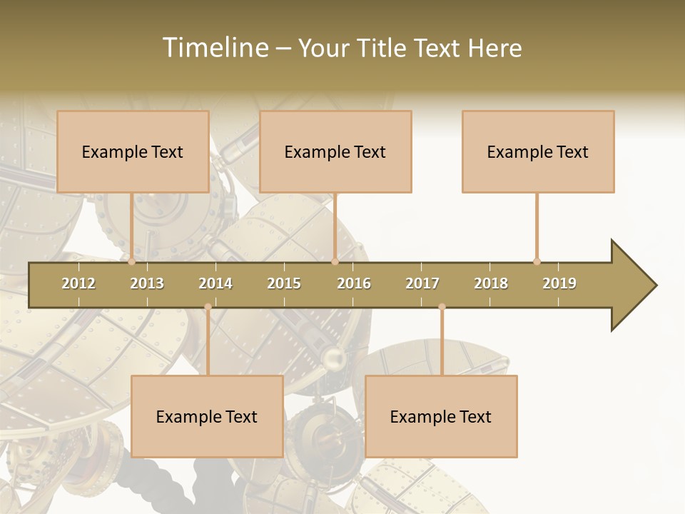 Robot Flower Technical PowerPoint Template