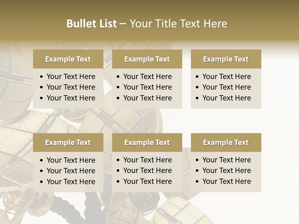 Robot Flower Technical PowerPoint Template