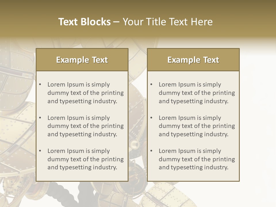 Robot Flower Technical PowerPoint Template