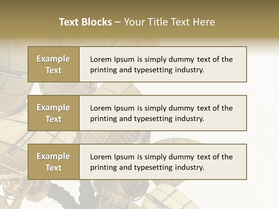 Robot Flower Technical PowerPoint Template