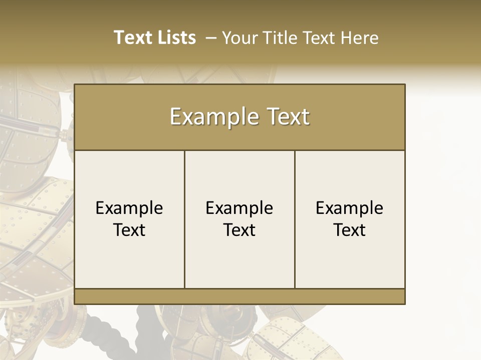 Robot Flower Technical PowerPoint Template