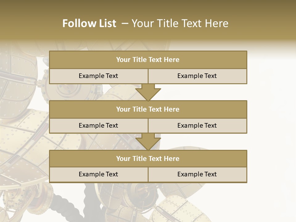 Robot Flower Technical PowerPoint Template