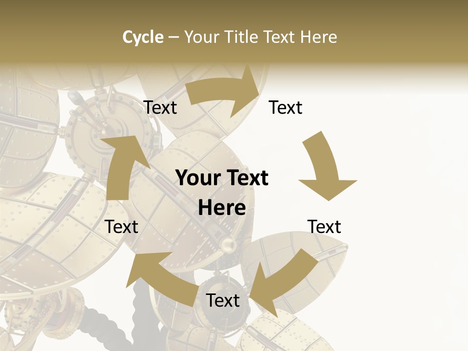 Robot Flower Technical PowerPoint Template