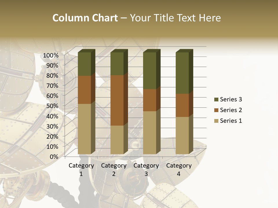 Robot Flower Technical PowerPoint Template