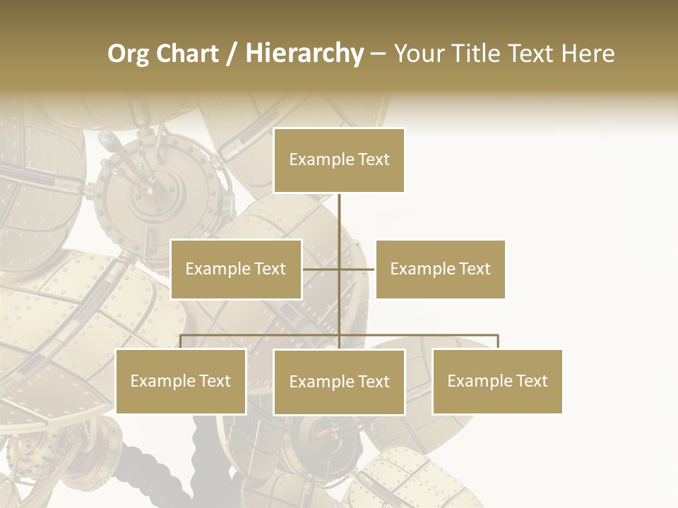 Robot Flower Technical PowerPoint Template