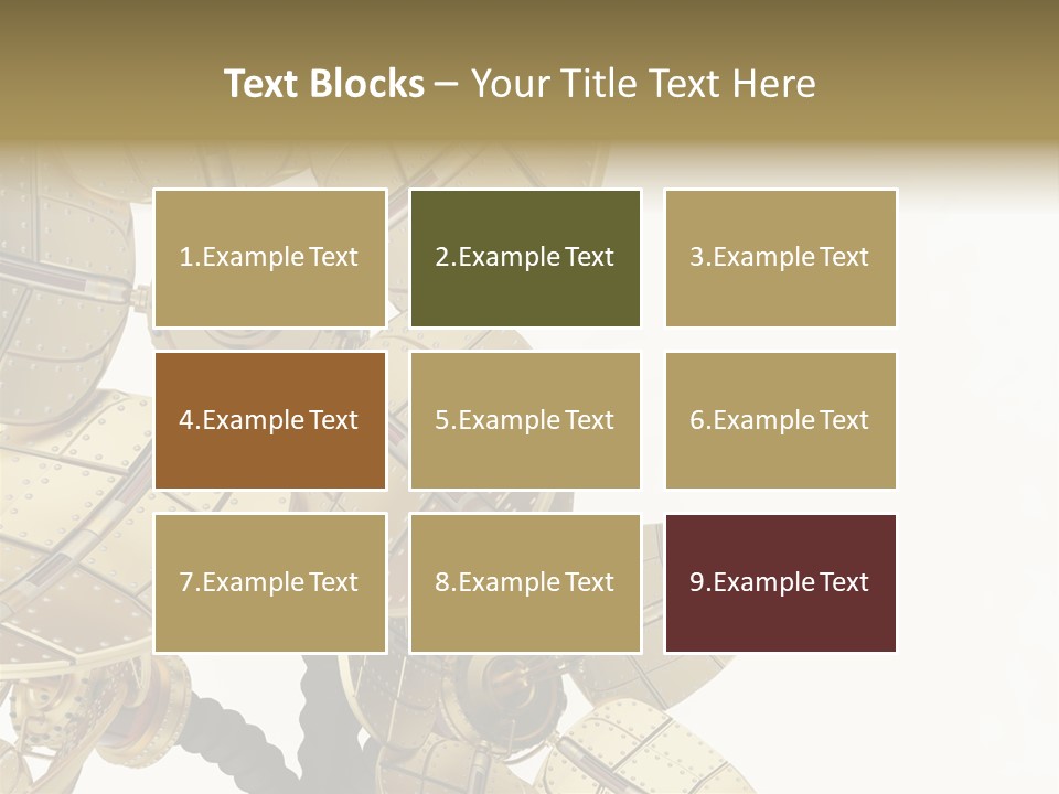 Robot Flower Technical PowerPoint Template