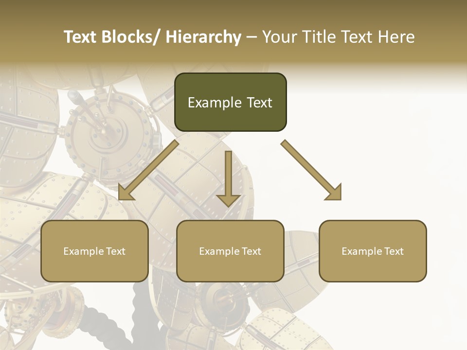 Robot Flower Technical PowerPoint Template