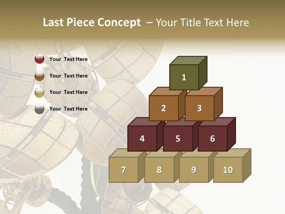 Robot Flower Technical PowerPoint Template