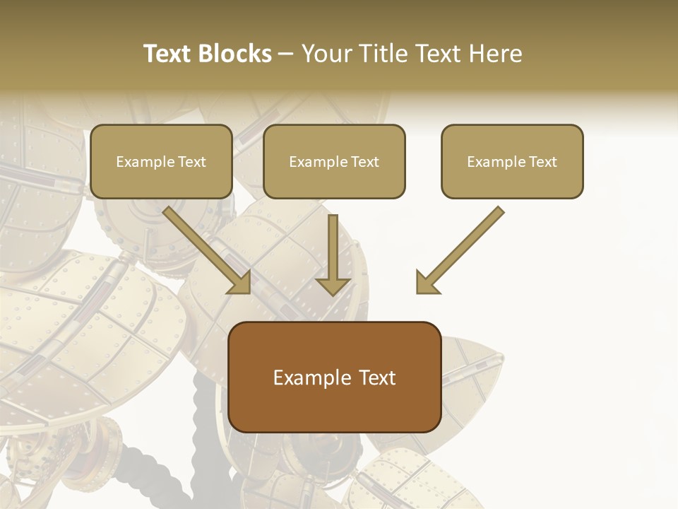 Robot Flower Technical PowerPoint Template