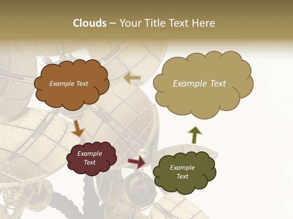 Robot Flower Technical PowerPoint Template