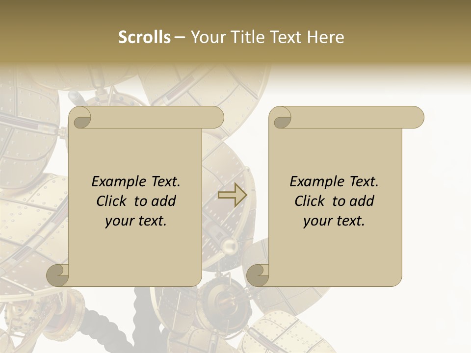 Robot Flower Technical PowerPoint Template