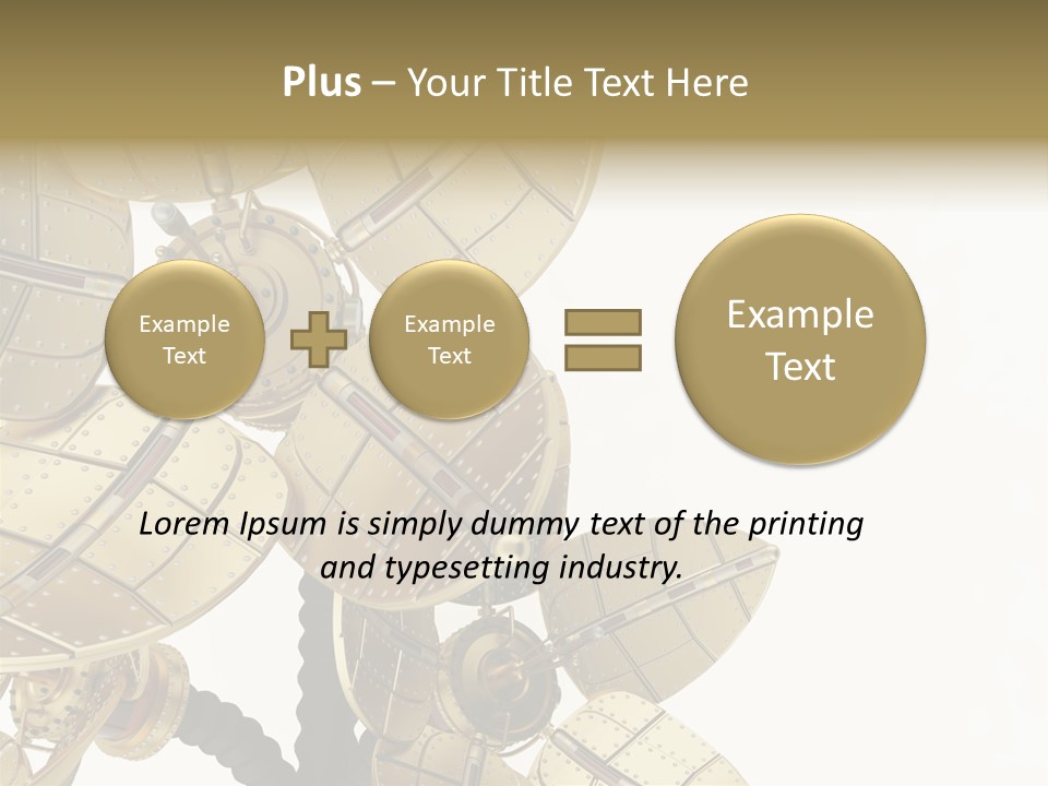 Robot Flower Technical PowerPoint Template