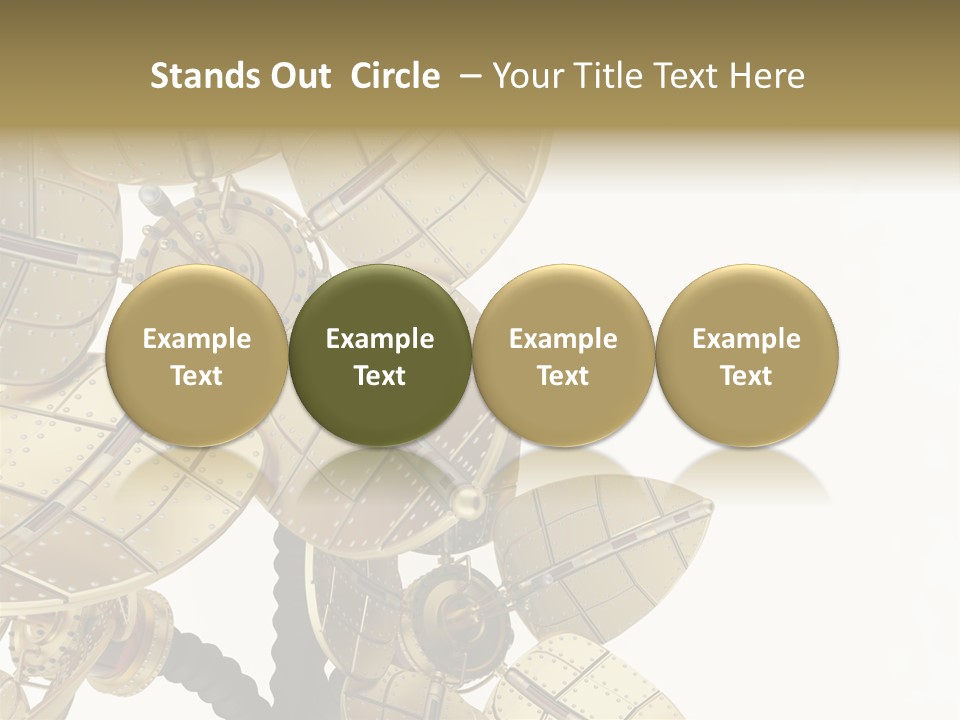 Robot Flower Technical PowerPoint Template