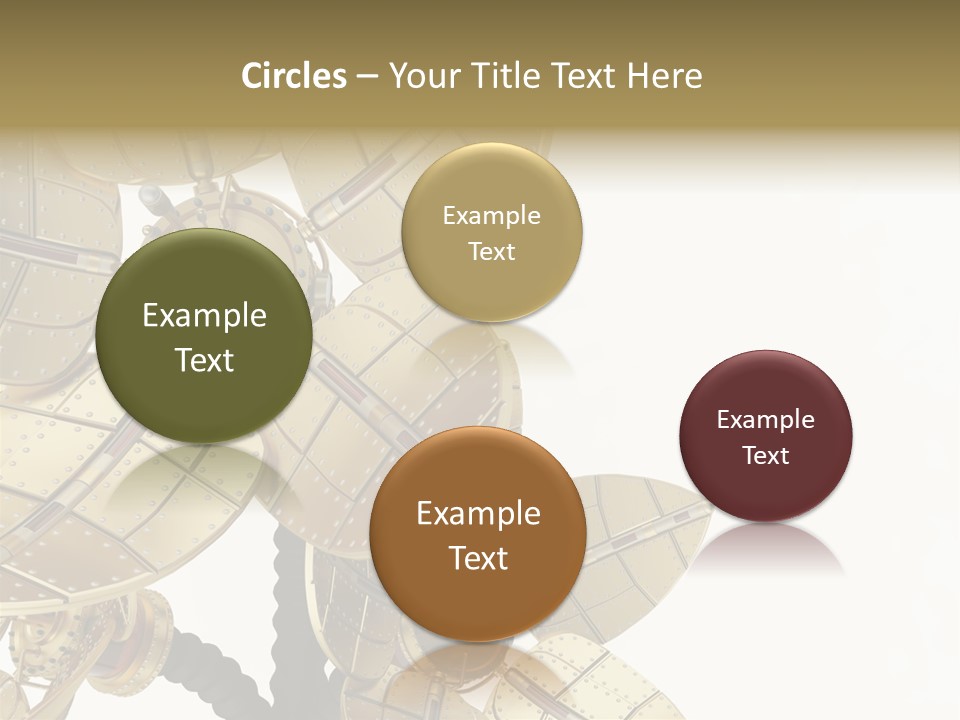 Robot Flower Technical PowerPoint Template