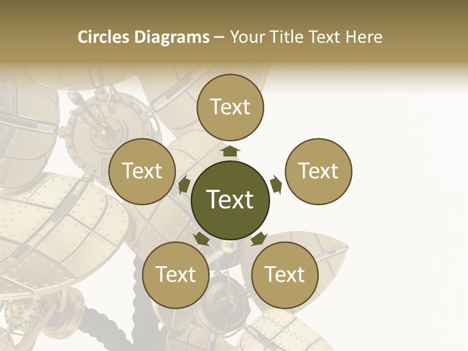 Robot Flower Technical PowerPoint Template