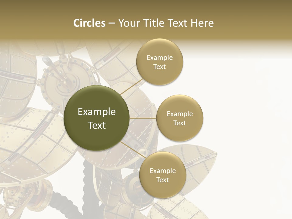 Robot Flower Technical PowerPoint Template