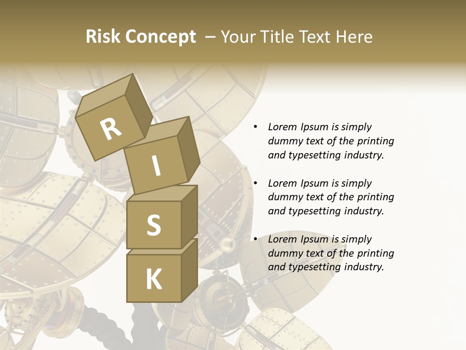 Robot Flower Technical PowerPoint Template