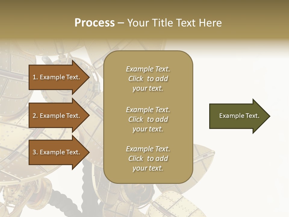 Robot Flower Technical PowerPoint Template